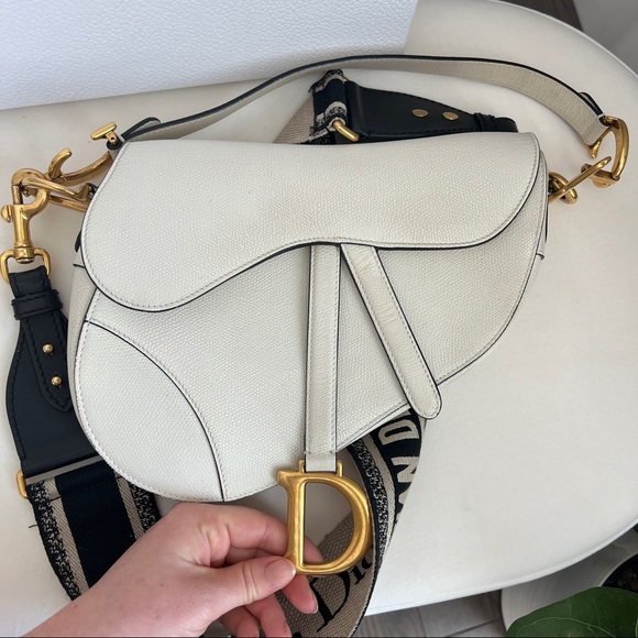 🕊SOLD! Dior saddle bag white leather (BAG ONLY) - Picture 3 of 15